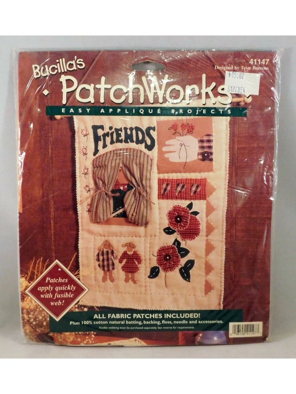 Bucilla PatchWorks Friends Applique Project Kit 13 x 16 by Trice Boerens 41147